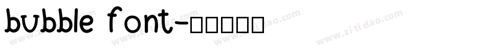 bubble font字体转换